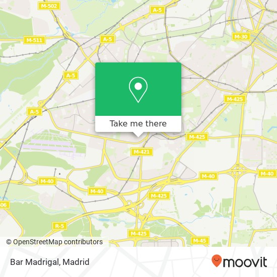 Bar Madrigal map