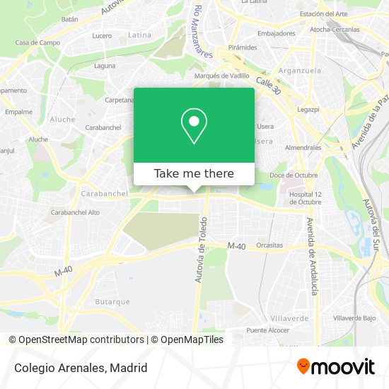 mapa Colegio Arenales