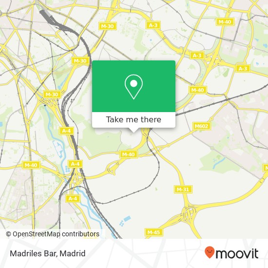 Madriles Bar map