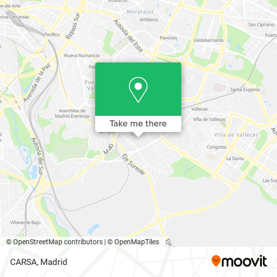 How to get to CARSA in Madrid by Bus, Metro or Train?