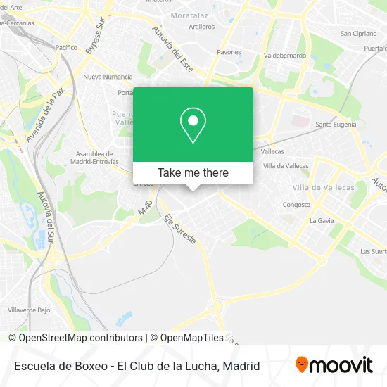 Escuela de Boxeo - El Club de la Lucha map