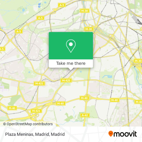 Plaza Meninas, Madrid map