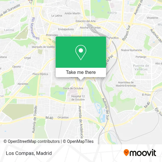 Los Compas map