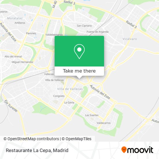 Restaurante La Cepa map