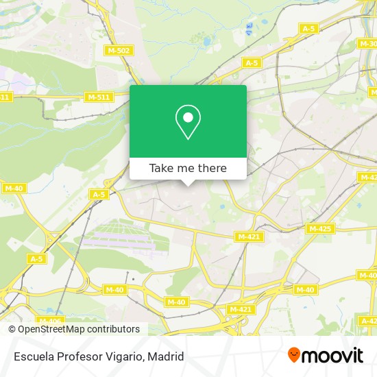 mapa Escuela Profesor Vigario