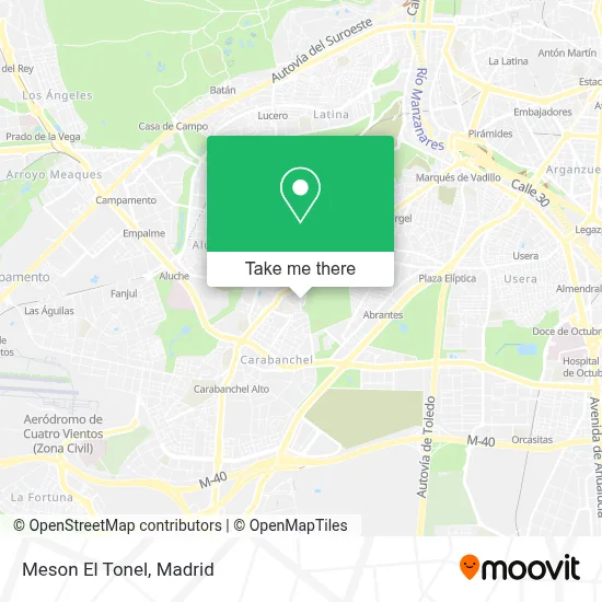Meson El Tonel map
