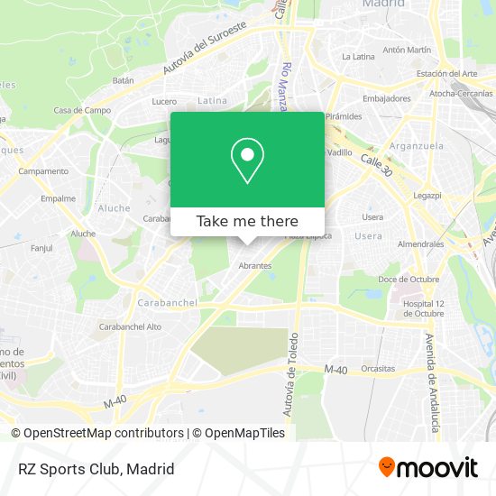 RZ Sports Club map