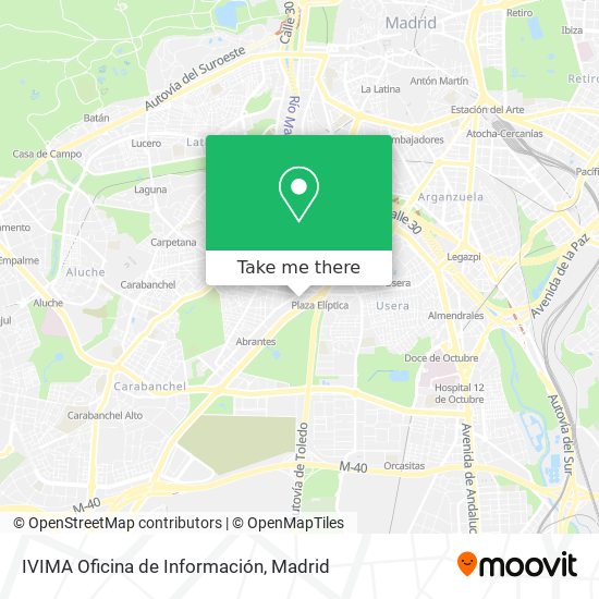 IVIMA Oficina de Información map