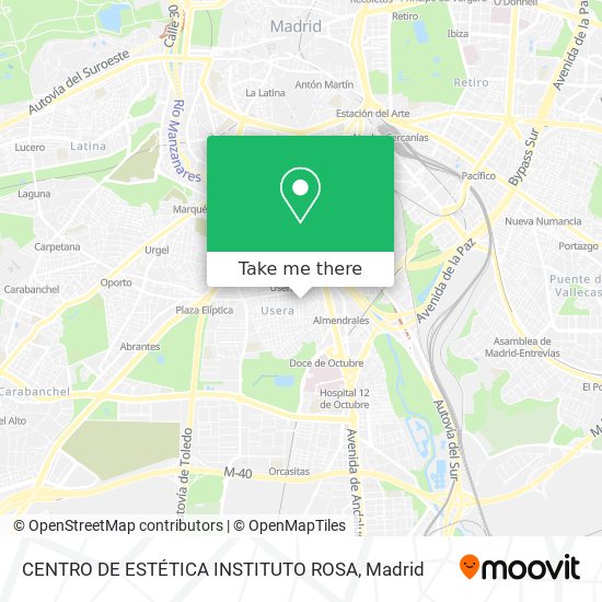 mapa CENTRO DE ESTÉTICA INSTITUTO ROSA