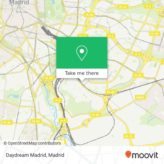 mapa Daydream Madrid