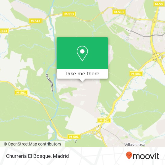 mapa Churreria El Bosque