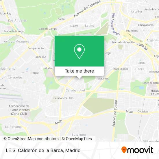 I.E.S. Calderón de la Barca map