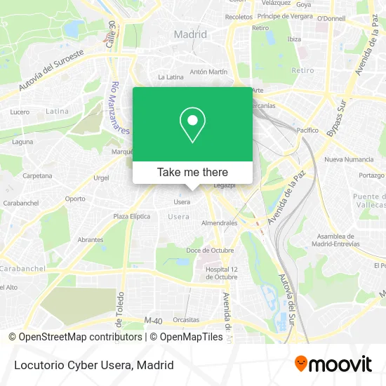 Locutorio Cyber Usera map