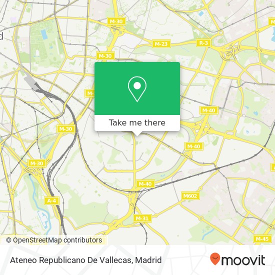 Ateneo Republicano De Vallecas map