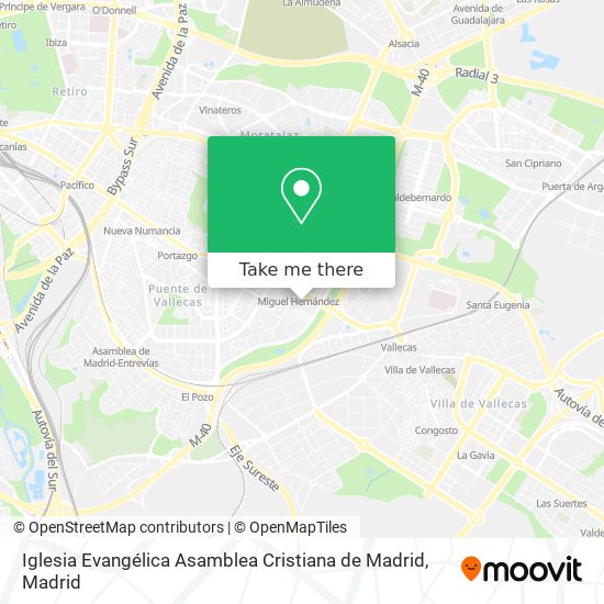 Iglesia Evangélica Asamblea Cristiana de Madrid map