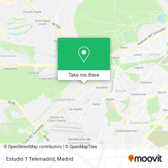 Estudio 1 Telemadrid map