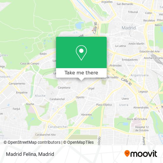 Madrid Felina map