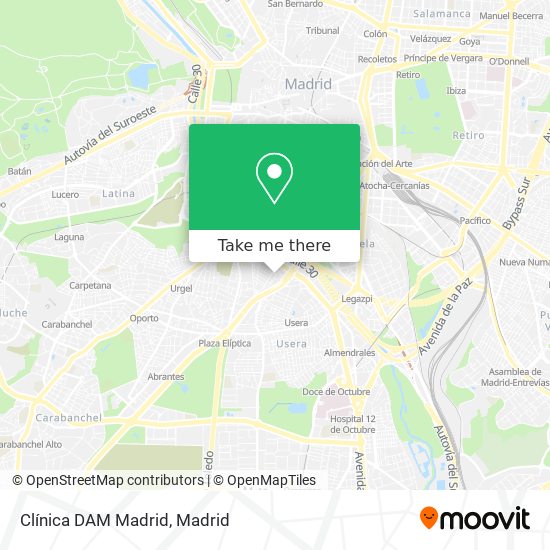 Clínica DAM Madrid map