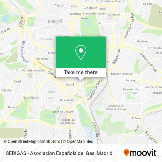 SEDIGAS - Asociación Española del Gas map