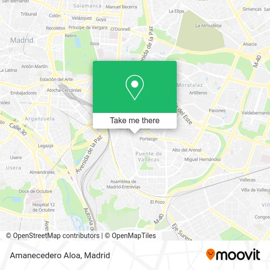 Amanecedero Aloa map