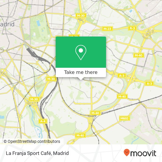 mapa La Franja Sport Café