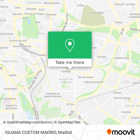IGUANA CUSTOM MADRID map
