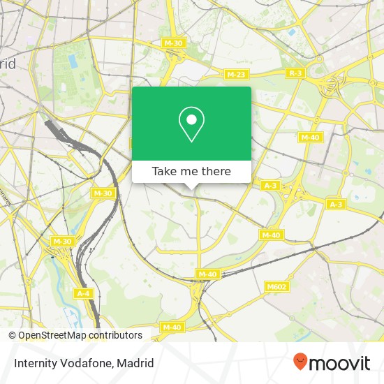 Internity Vodafone map