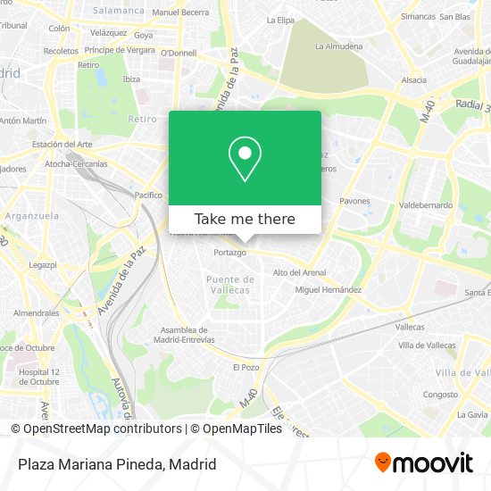 mapa Plaza Mariana Pineda