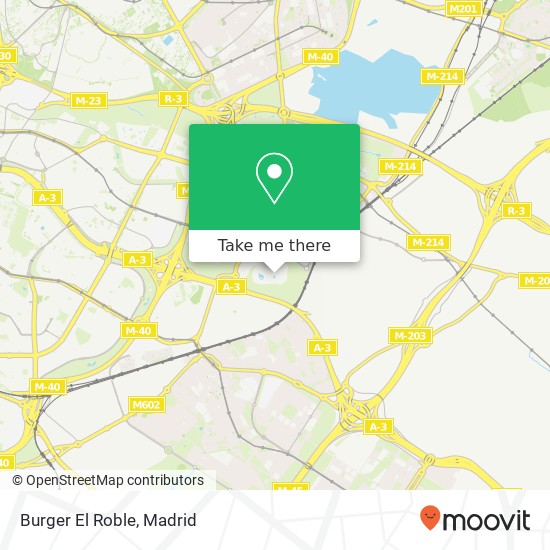 Burger El Roble map