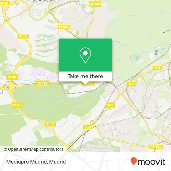Mediapro Madrid map