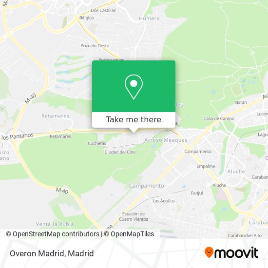 Overon Madrid map