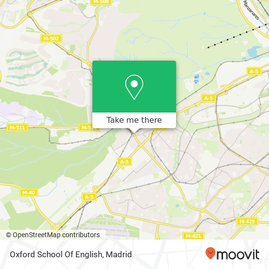 mapa Oxford School Of English