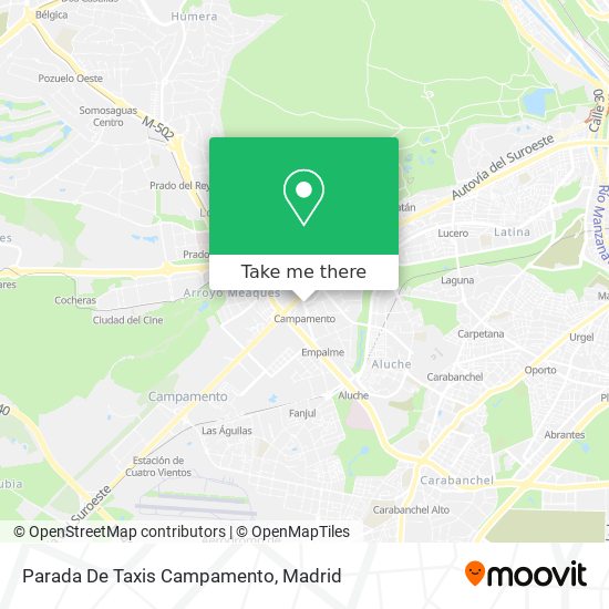 Parada De Taxis Campamento map