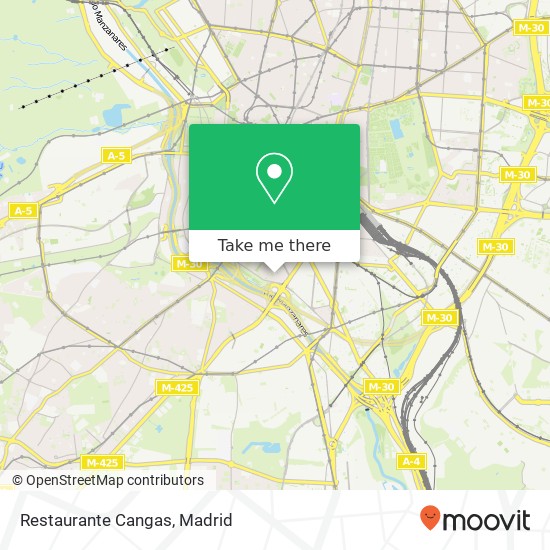Restaurante Cangas map