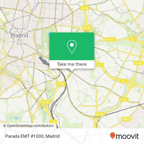 Parada EMT #1000 map