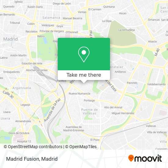 Madrid Fusion map