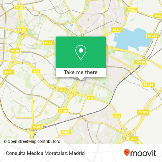 Consulta Medica Moratalaz map