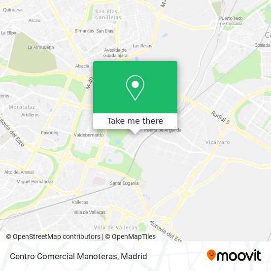 mapa Centro Comercial Manoteras