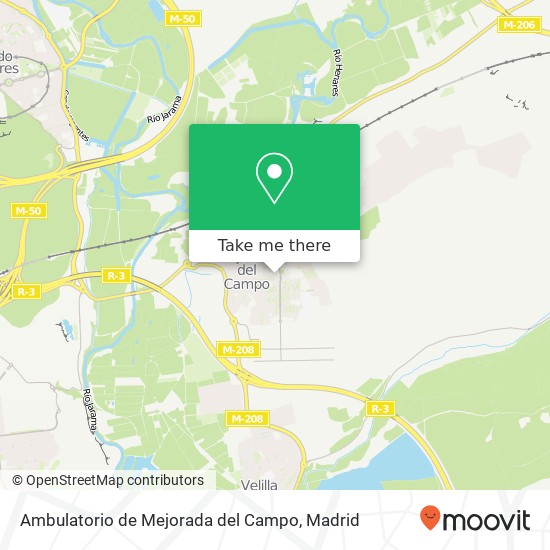 mapa Ambulatorio de Mejorada del Campo