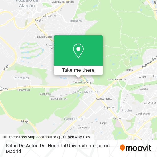 Salon De Actos Del Hospital Universitario Quiron map