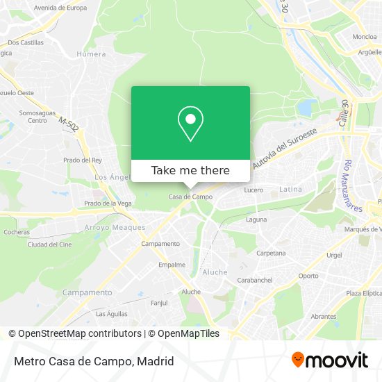 mapa Metro Casa de Campo