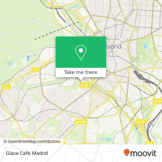Glace Café map