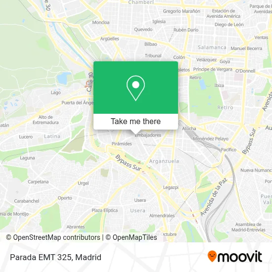 mapa Parada EMT 325