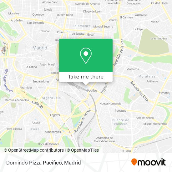 Domino's Pizza Pacifico map