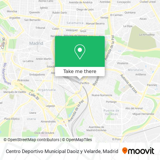 Centro Deportivo Municipal Daoiz y Velarde map