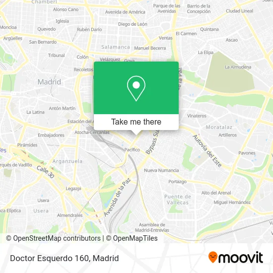 Doctor Esquerdo 160 map