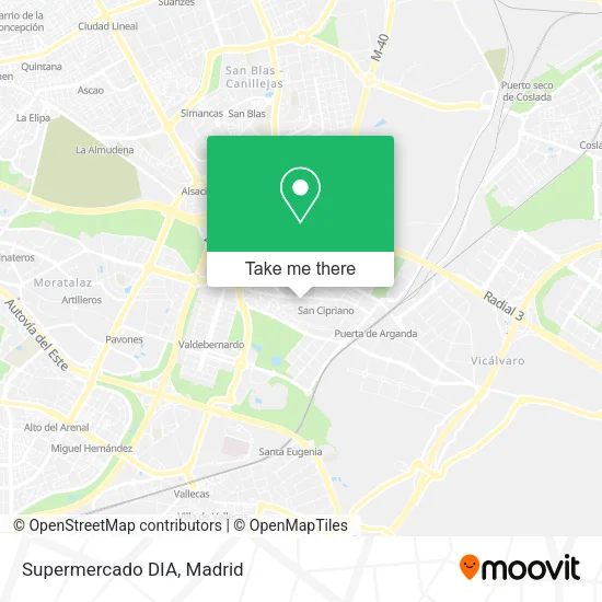 Supermercado DIA map
