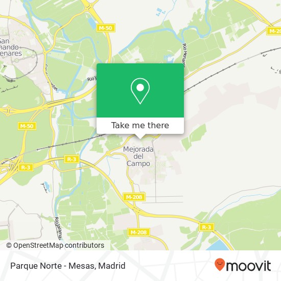 mapa Parque Norte - Mesas