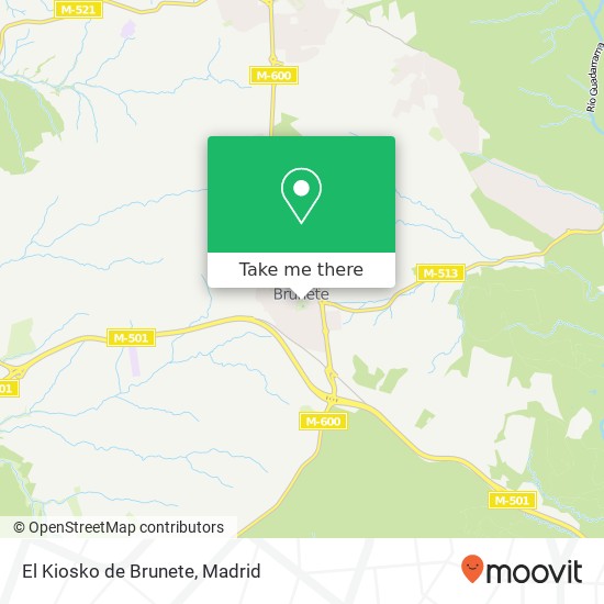 El Kiosko de Brunete map