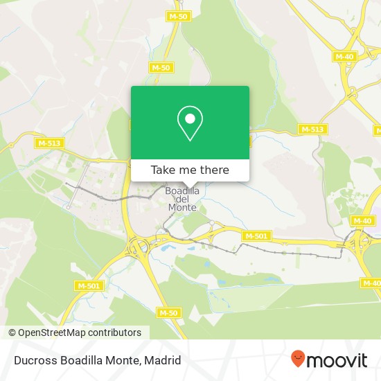 Ducross Boadilla Monte map